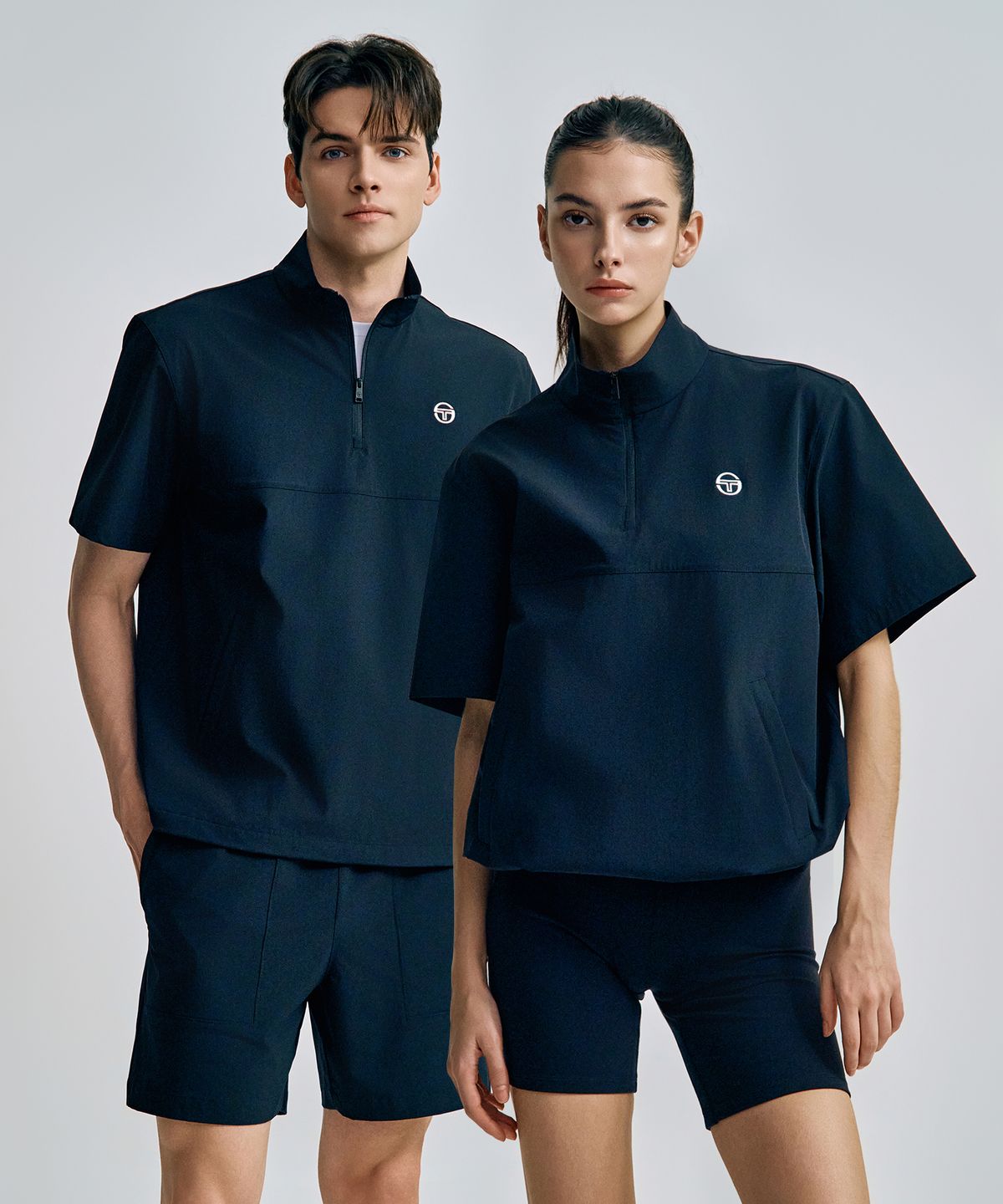 세르지오 타키니(SERGIO TACCHINI) U 프레쉬닷 반팔 아노락 (Black)