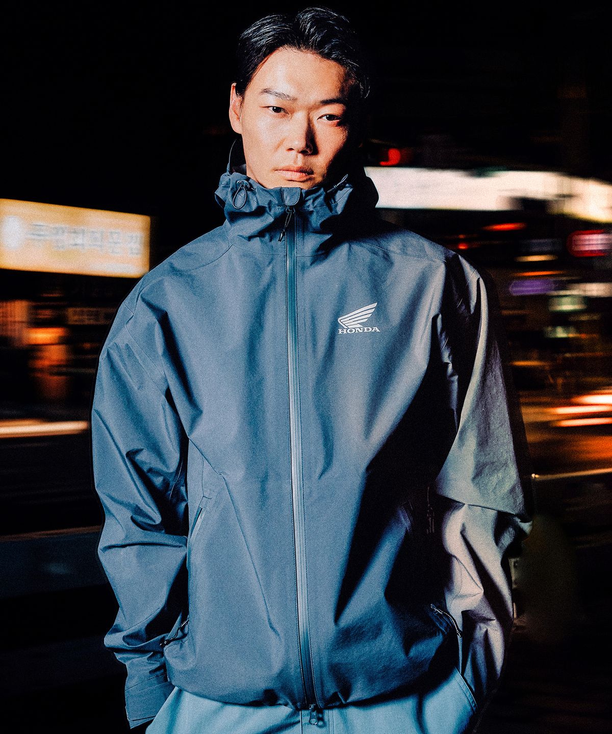 핍스 모터사이클(PHYPS MOTORCYCLE) H-Tech 3Layer Waterproof Shield Jacket Blue