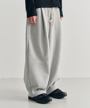 컴바인 커브드 다트 스웻 팬츠 [GRAY]