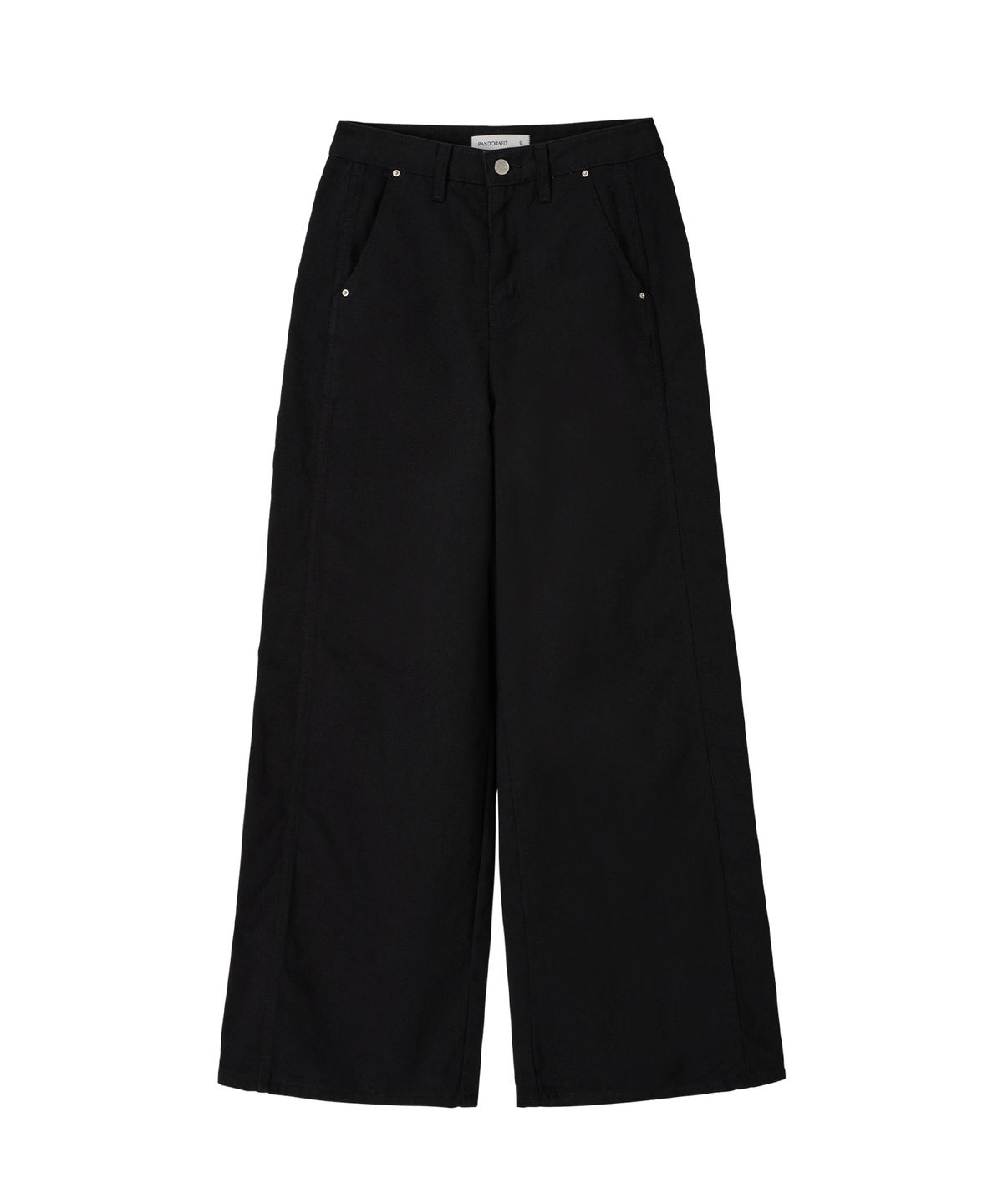 판도라핏(PANDORAFIT) Raw Hem Pants (black)