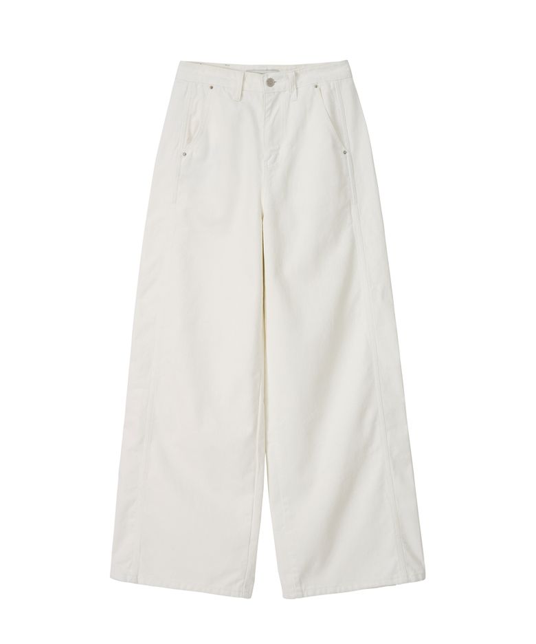 Raw Hem Pants (ivory)