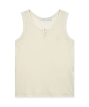 VELVET HENLEY TANK TOP (IVORY)