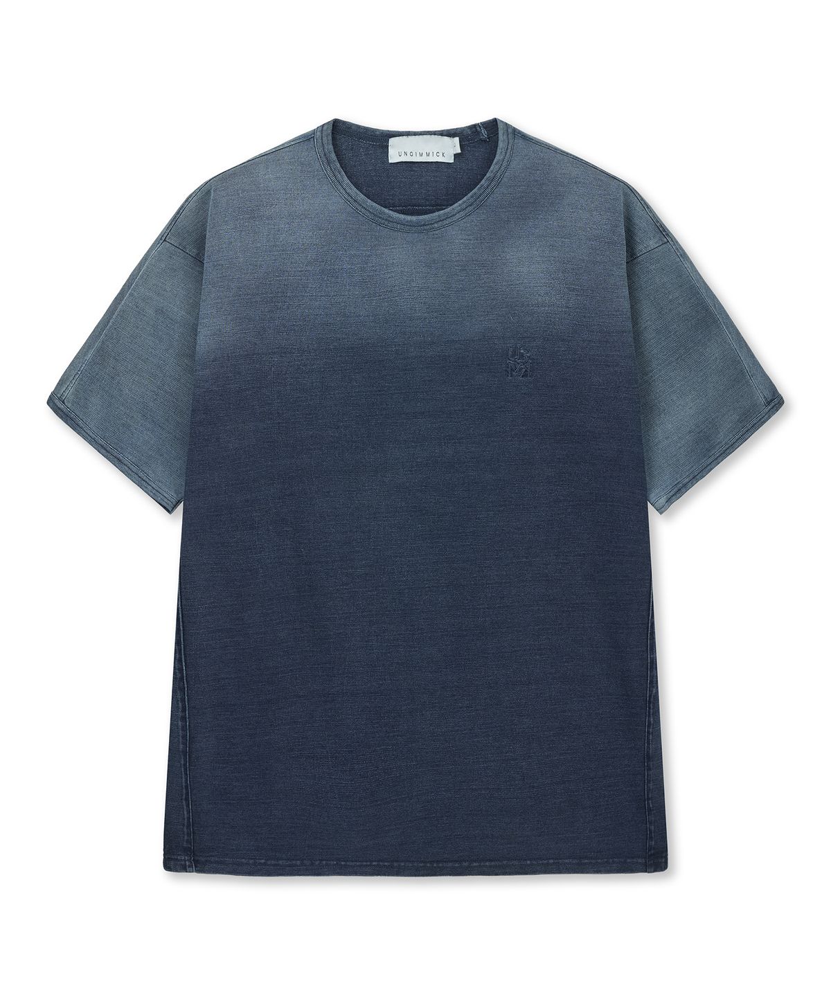 언지미크(UNGIMMICK) FADED RINGER T-SHIRT (INDIGO)