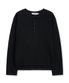 LAYERED HENLEY T-SHIRT (BLACK)