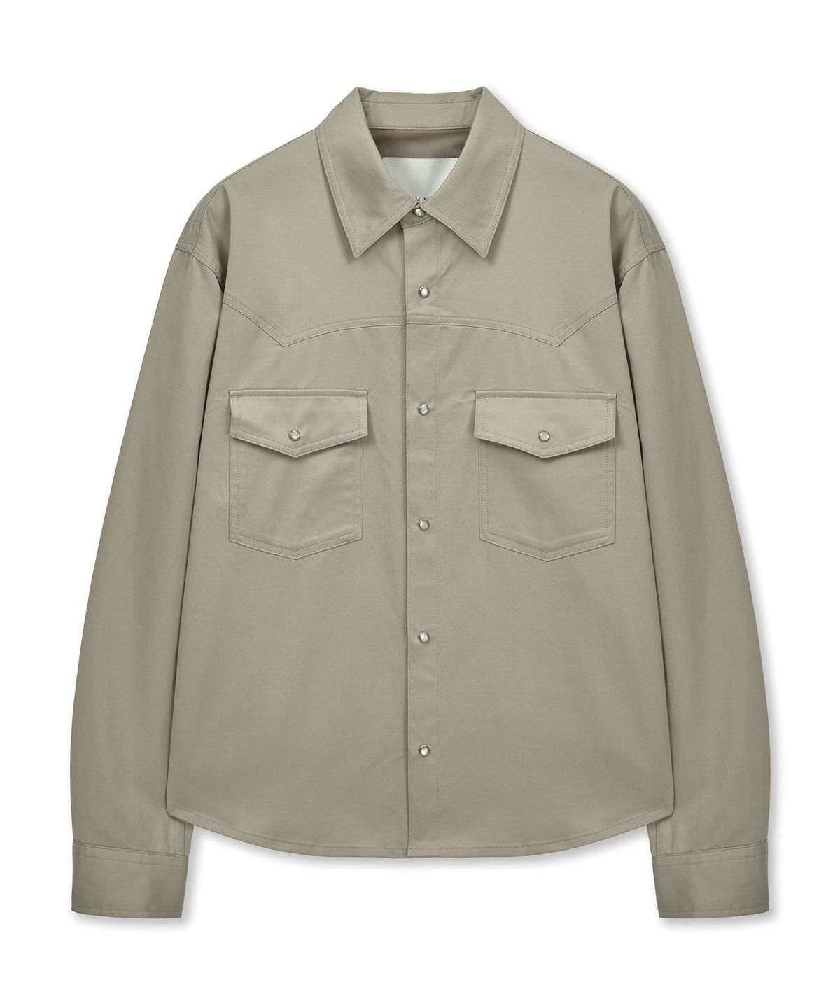 언지미크(UNGIMMICK) CROPPED WESTERN SHIRT (BEIGE)