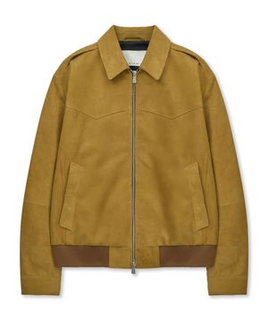WESTERN SUEDE BLOUSON JACKET (MUSTARD / GOATSKIN)