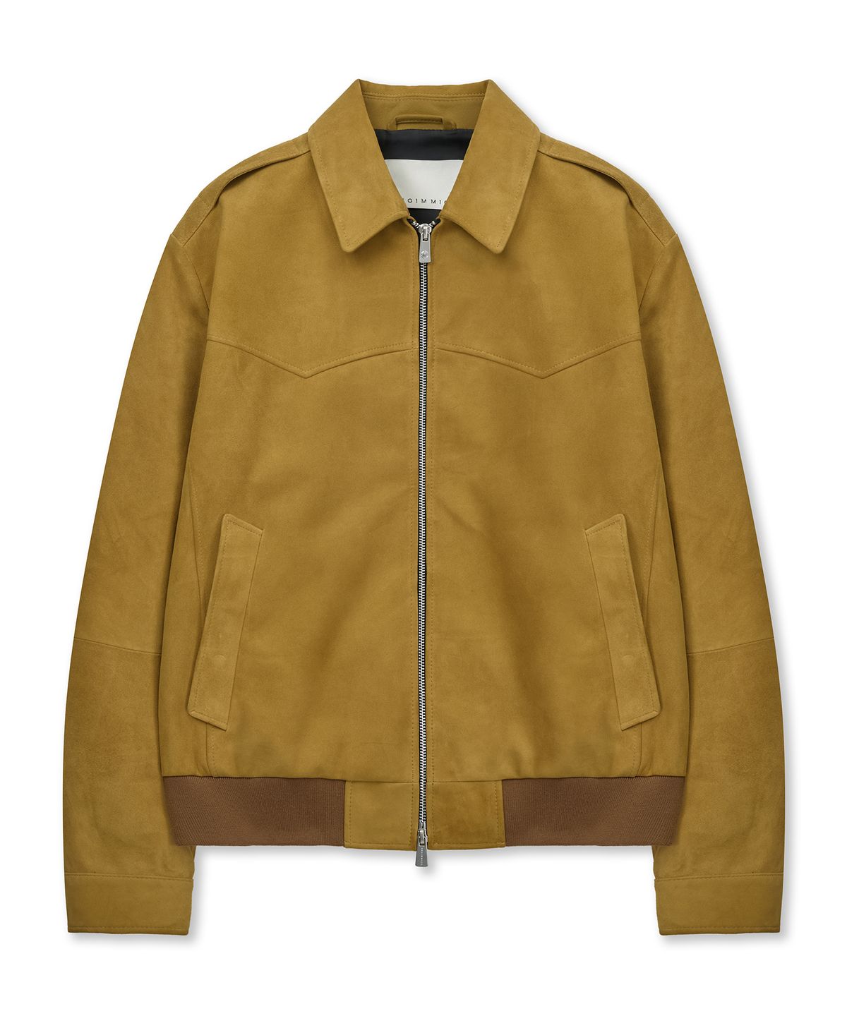 언지미크(UNGIMMICK) WESTERN SUEDE BLOUSON JACKET (MUSTARD / GOATSKIN)