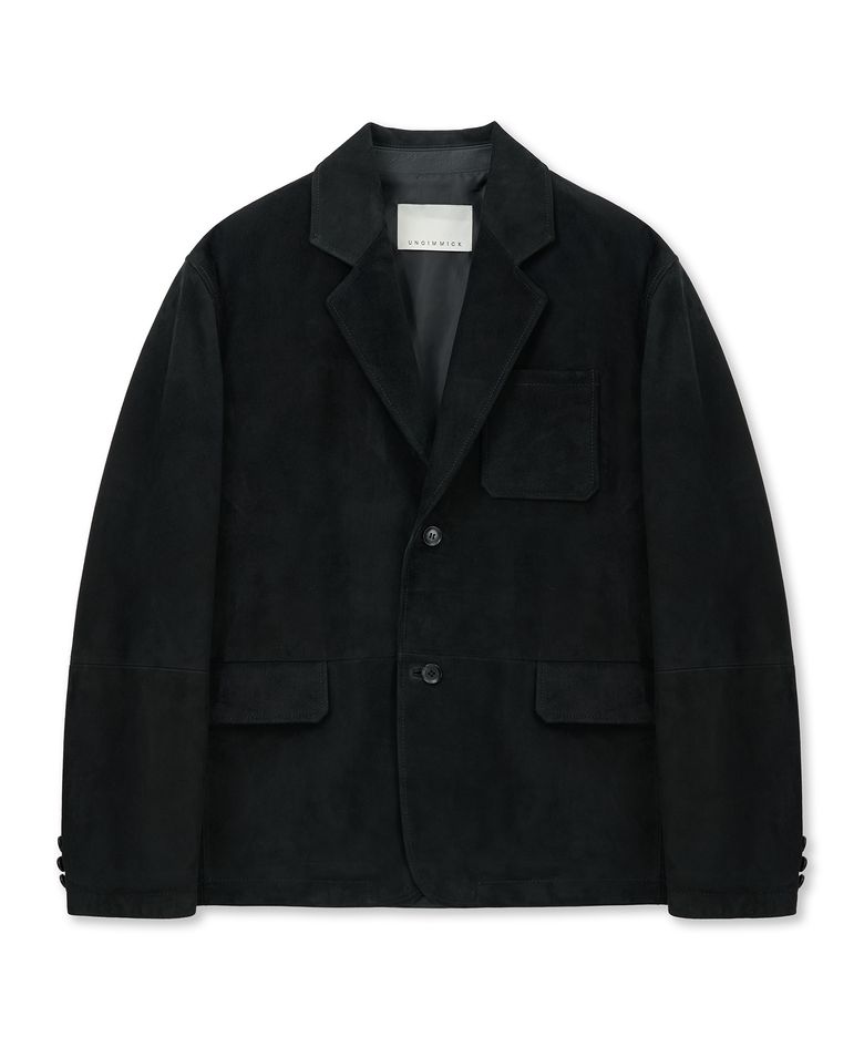 [재입고]SUEDE TAILORED JACKET (BLACK / GOATSKIN)