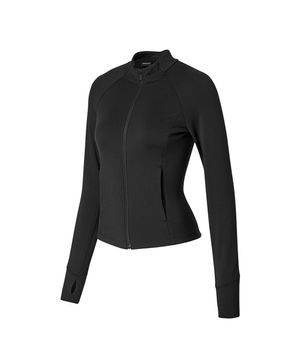 액티브 슬림핏 웜 실키 집업 XWFJK03J3