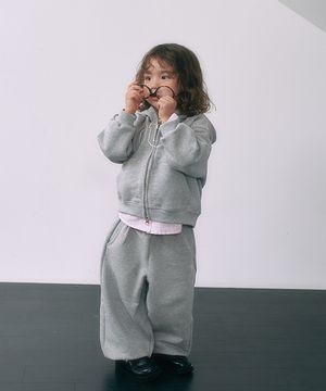 (set) kids classic Hooded set-up _ grey