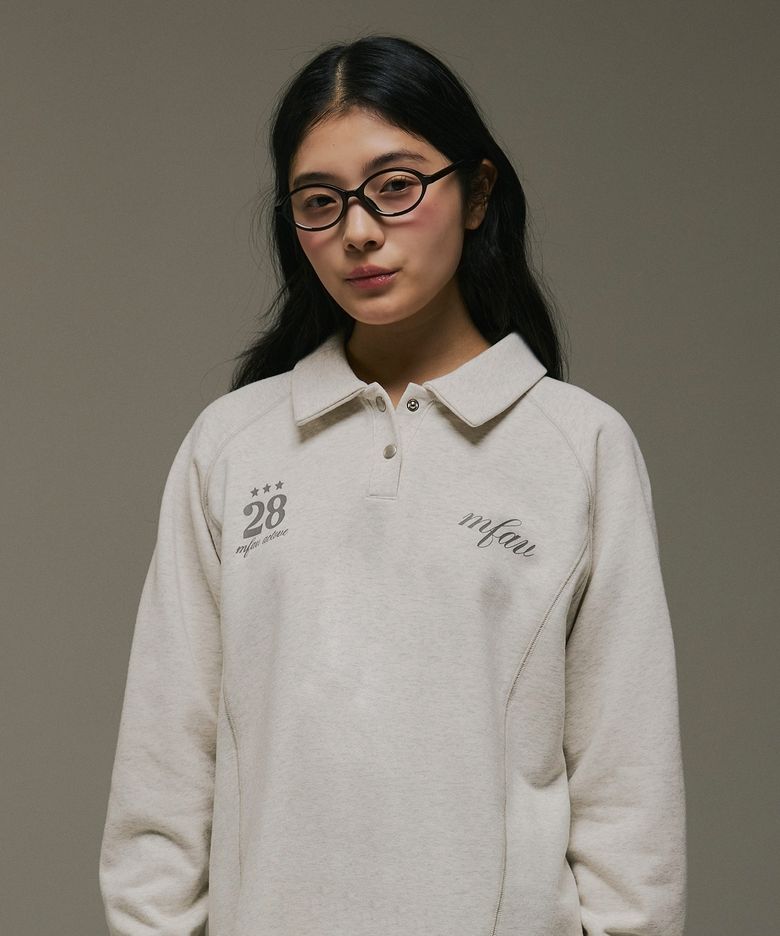 스냅라인 폴로 롱슬리브 오트밀