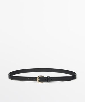 아치형 버클 레더 벨트