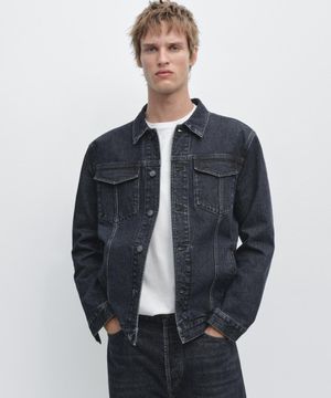 데님 칼라 디테일 재킷