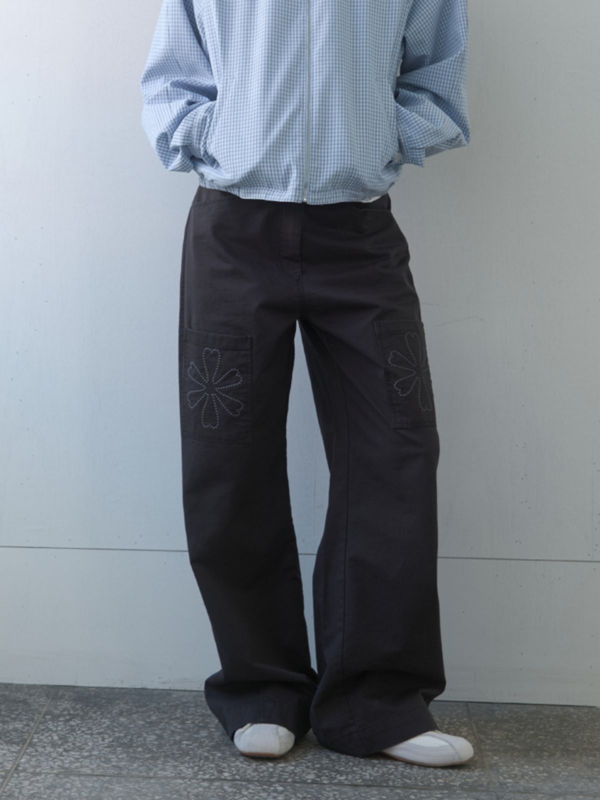 기준(KIJUN) Clover Pocket Pants Black