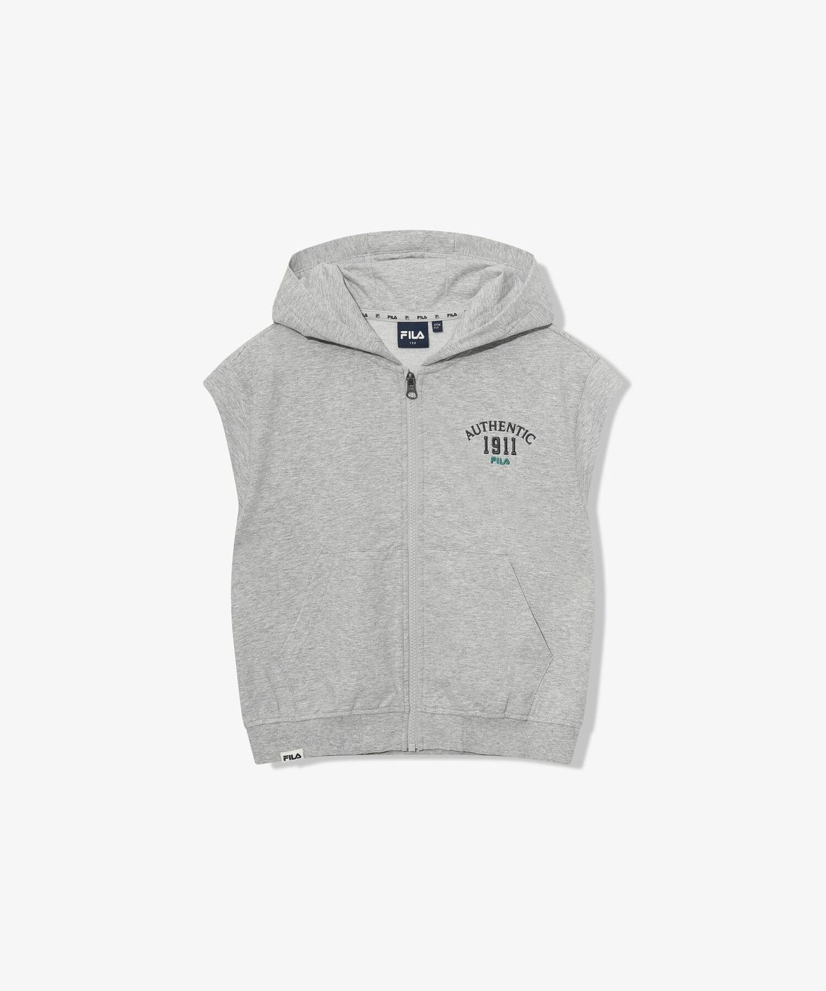 휠라 키즈(FILA KIDS) 캠퍼스 후드 조끼 집업