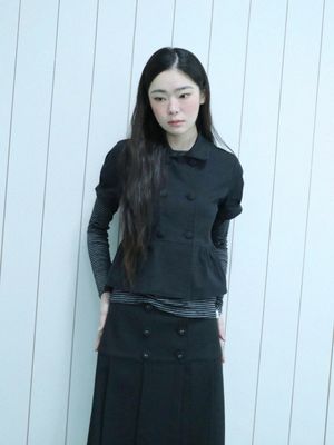 더블 블라우스 자켓(블랙)