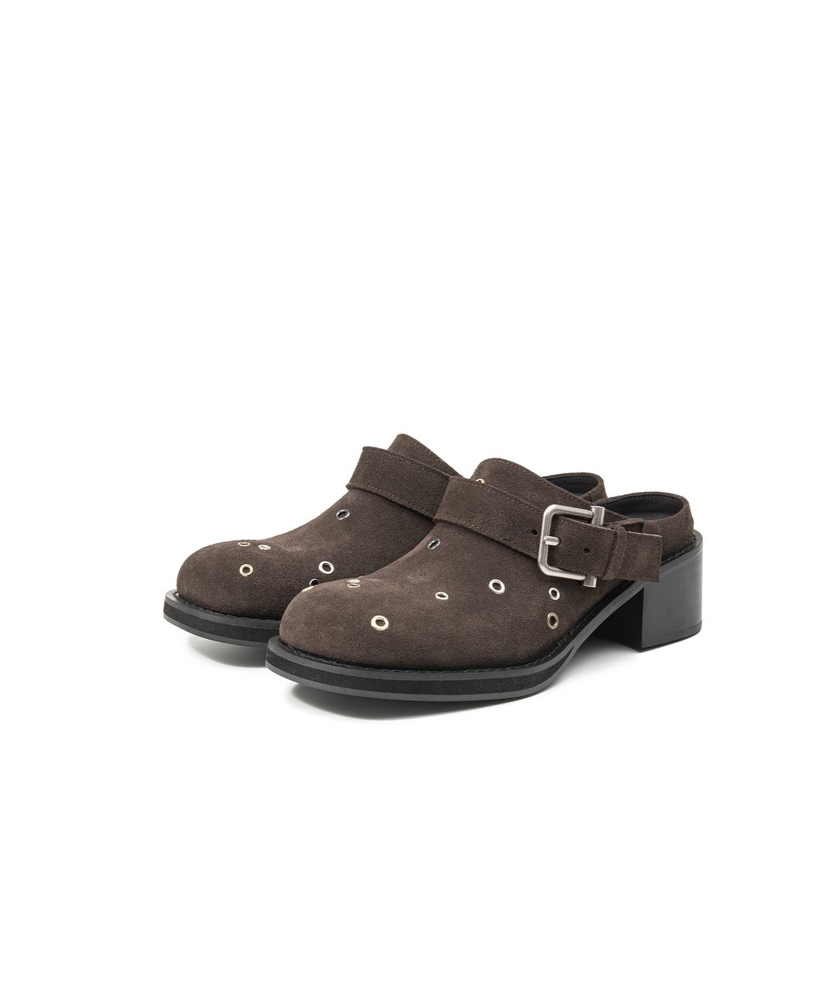 오소이(OSOI) BROCLE CLOG [SUEDE MOCHA EYELETS]