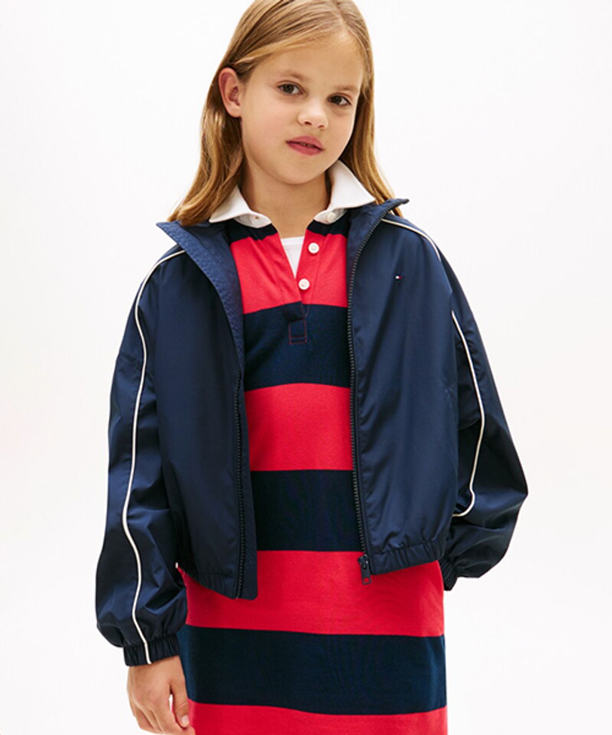 타미힐피거 키즈(TOMMY HILFIGER KIDS) 파이핑 윈드브레이커
