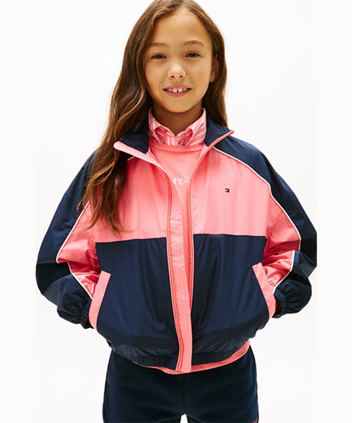 타미힐피거 키즈(TOMMY HILFIGER KIDS) 파이핑 윈드브레이커