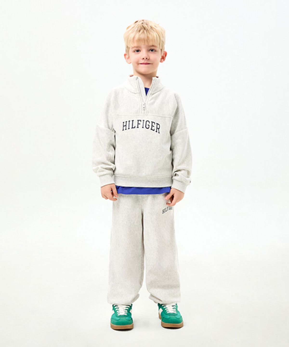 타미힐피거 키즈(TOMMY HILFIGER KIDS) 바시티 로고 스웨트 팬츠