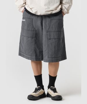 HBL 엄그레이 워싱 6부 버뮤다 우븐 반바지 차콜 UR121CHP21