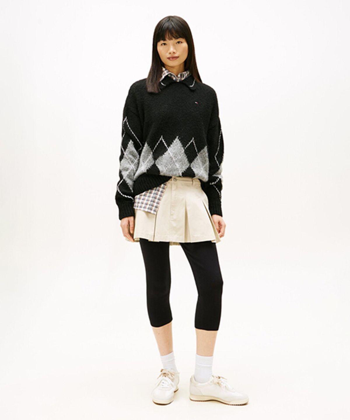 타미진스(TOMMY JEANS) 미니 플리츠 스커트 (T32G0WSC15TWT1ABY)