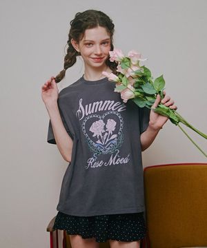 썸머로즈 여성 오버핏 반팔 티셔츠