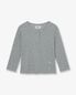 FLOWER HENLEY NECK TEE [MELANGE GREY]