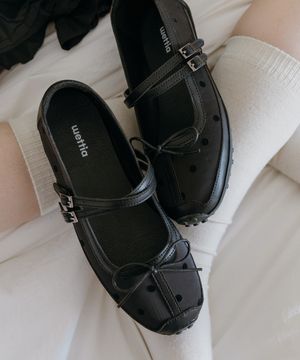 도트 리본 메리제인 스니커즈 58501