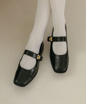 클래식 하트 메리제인 플랫 58106