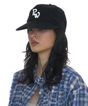 워시드 PW 엠브로이더드 그랜대드 캡_블랙