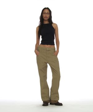 워시드 더블 레이어 팬츠_베이지