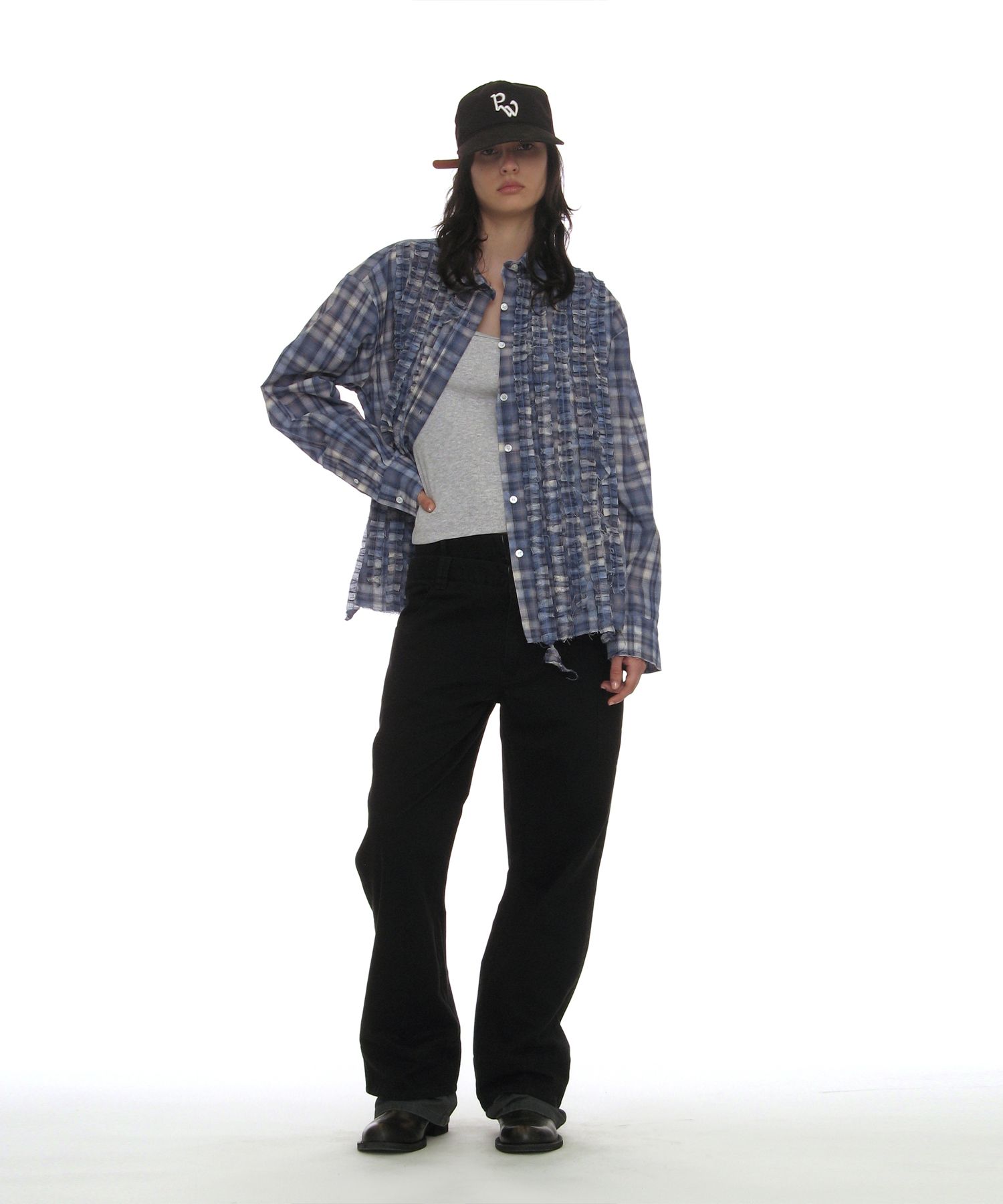 PARTIMENTO WOMEN パンツ MUSINSA公式 | PARTIMENTO WOMEN ウォッシュドダブルレイヤーパンツ_