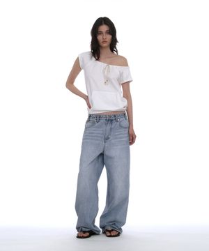 클래식 와이드 레그 루즈 진_라이트 블루