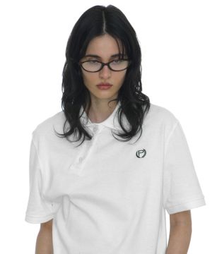 어시메트릭 폴로 레귤러 티_화이트