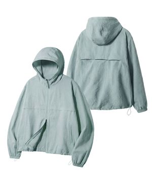 시어서커 체크 윈드브레이커_블루