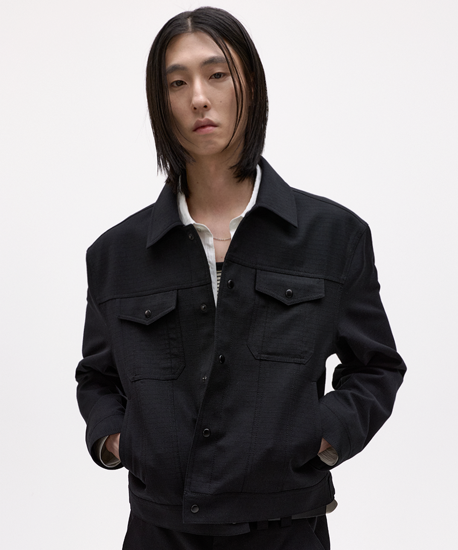 LMOOD ウールシルククロップドジャケット musinsa coor dnsr LMOOD ウールシルククロップドジャケット musinsa coor dnsr 【公式通販】