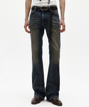 스네이크 플레어 데님 오리지날 블루