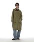 투웨이 워시드 포켓 발마칸 코트_카키 그린