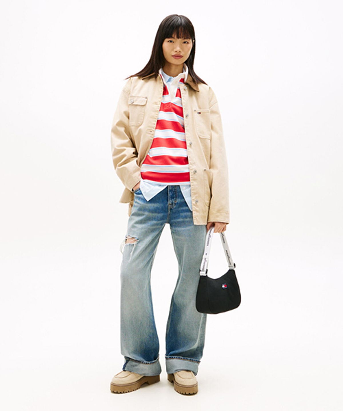 타미진스(TOMMY JEANS) 에센셜 데일리 숄더백 (T32G1ABG11TWT1BDS)
