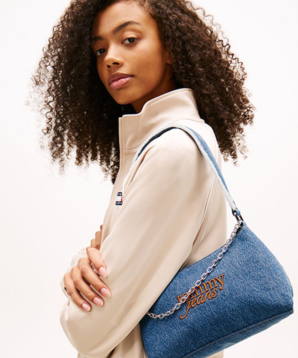 타미진스(TOMMY JEANS) 쿨 데님 숄더백 (T32G0ABG15TWT11A7)