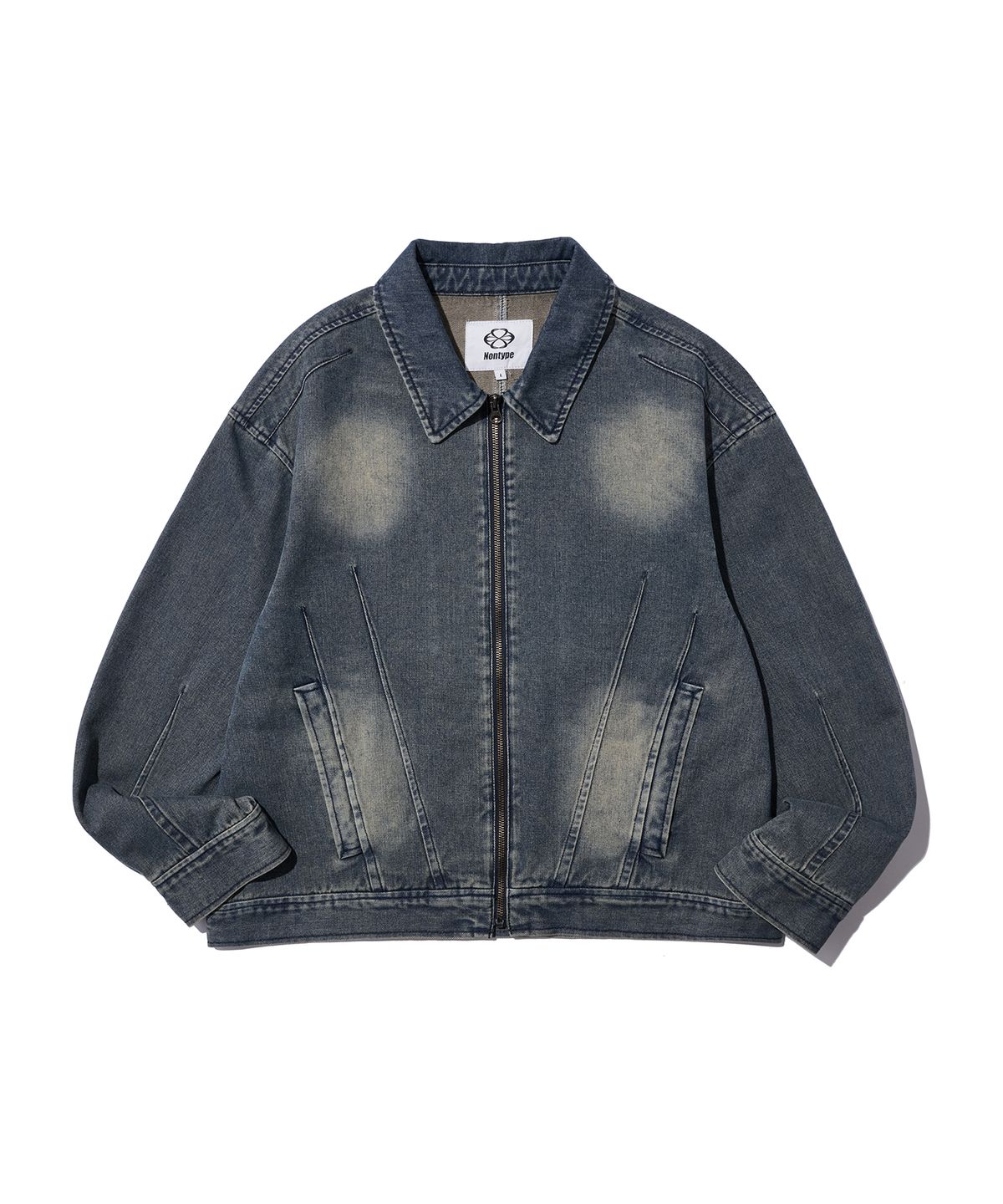 논타입(NONTYPE) WASHED DENIM BLOUSON (INDIGO)