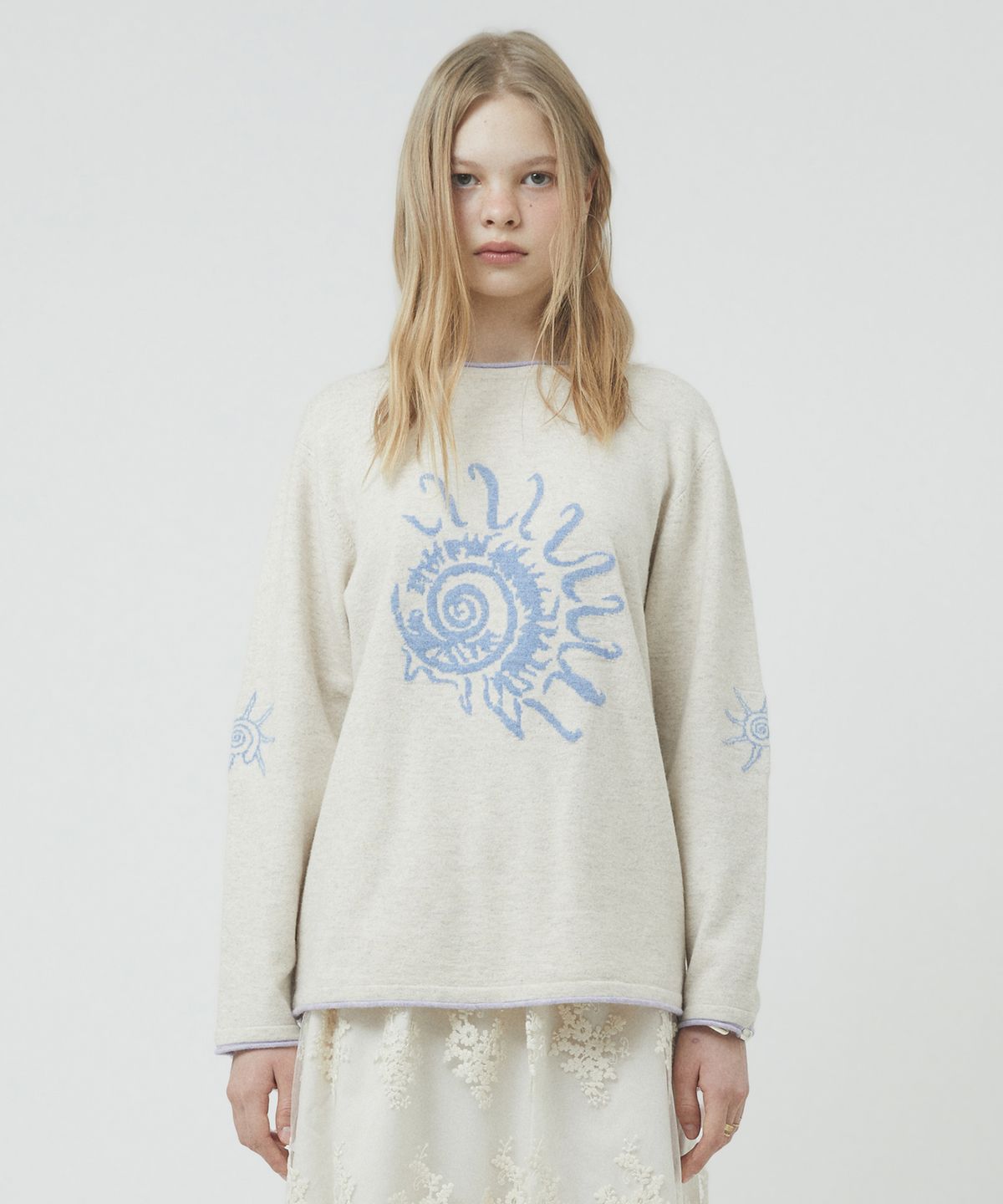 리트리버클럽(RETRIEVER CLUB) SHELL KNIT [IVORY]