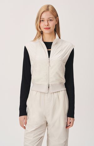 [26SS] in플리스 경량 크랍 베스트형 점퍼 HTWJP6I01T