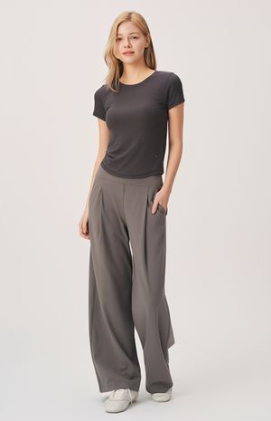 [26SS] 티챠 턱주름 와이드 팬츠 HTWPN6I07T