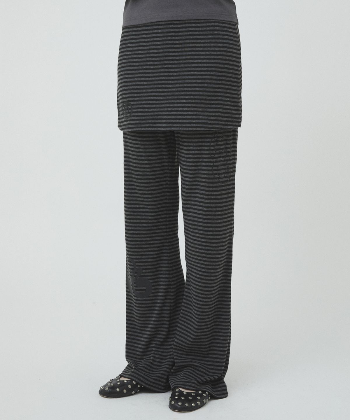 리트리버클럽(RETRIEVER CLUB) LAYERED LONG PANTS [STRIPE]