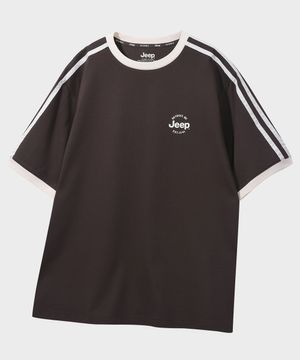 WAVY 트랙 반팔 티셔츠 (JR5TSU131BR)