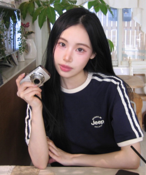 WAVY 트랙 반팔 티셔츠 (JR5TSU131NA)