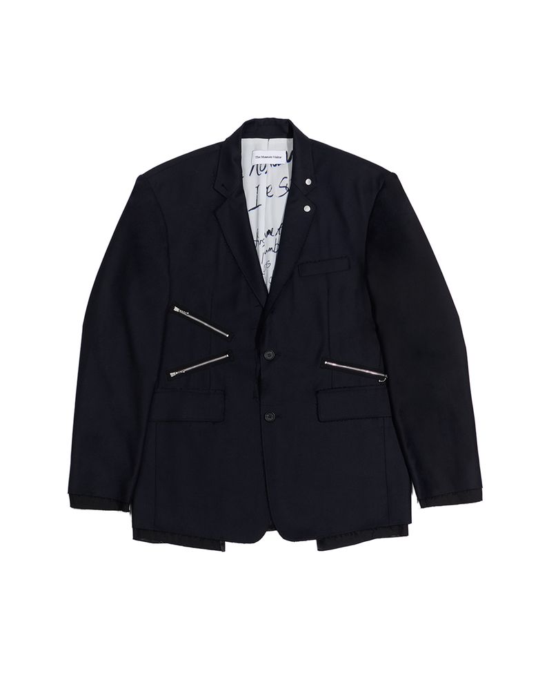 ART GRAPHIC LINER CHAIN BLAZER (BLACK)