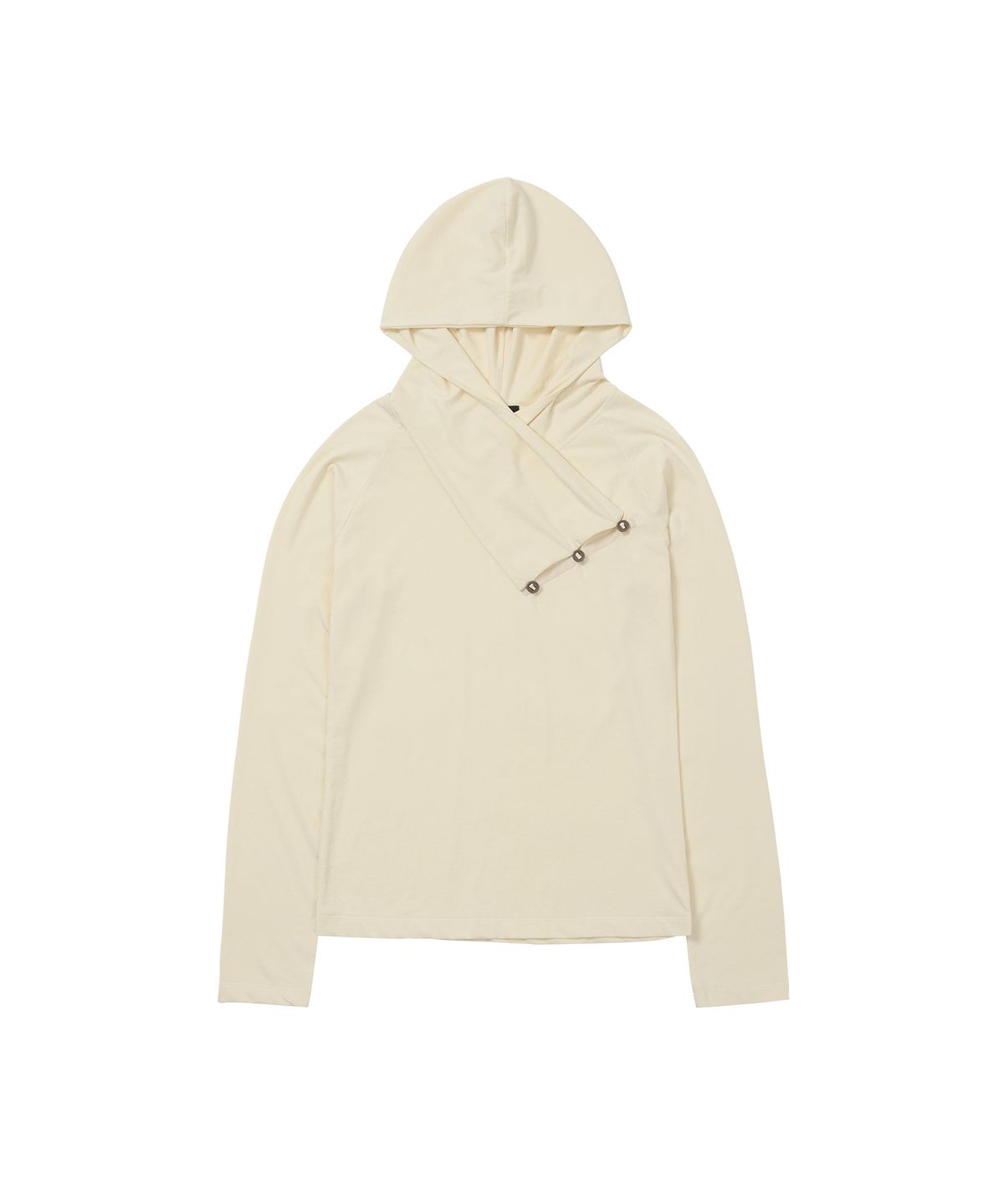 웰빙익스프레스(WELLBEING EXPRESS) Diagonal Button Hoodie Yellow